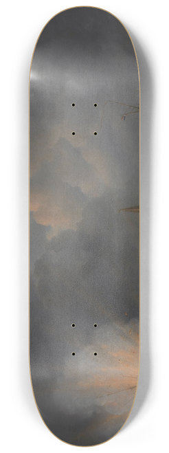 Martinus Schouman - The Explosion of Gunboat nr 2, under Command of Jan van Speijk, off Antwerp, 5 February 1831 8.25 inch art skate deck