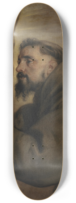 Anthony van Dyck - Saint Francis of Assisi at the foot of the Cross 8.25 inch art skate deck