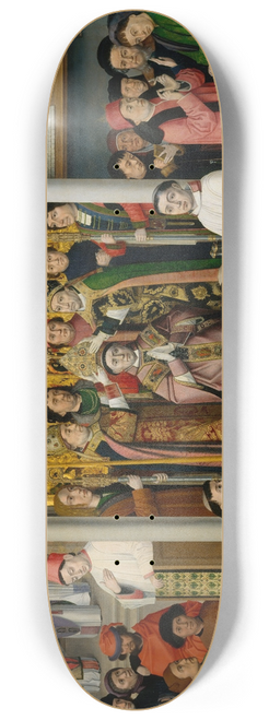 Master of Saint Augustine - Scenes from the Life of Saint Augustine of Hippo 8.25 inch art skate deck
