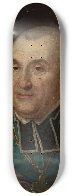 Mateusz Tokarski - Portrait of Adam Krasiski, bishop of Kamyanets 8.25 inch art skate deck