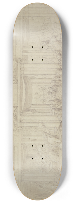 Antoine Caron - Festmahl des Knigs Ahasveros 8.25 inch art skate deck