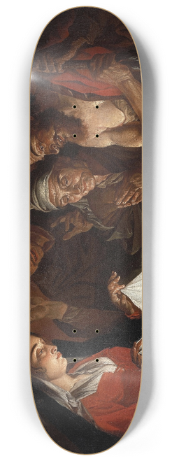 Matthias Stom - Adoration of the Shepherds 8.25 inch art skate deck