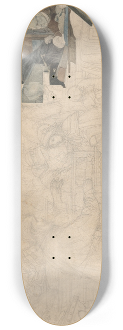 Matthijs Maris - The Pawnshop (Mount of Piety) 8.25 inch art skate deck