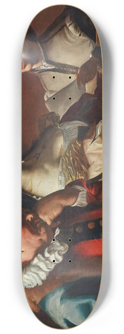 Mattia Preti - Concertino With A Clavicord Player 8.25 inch art skate deck