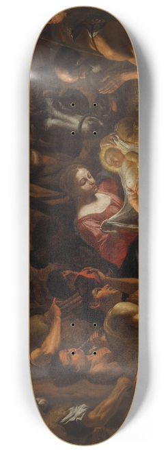 Mattia Preti - The Adoration of the Shepherds 8.25 inch art skate deck