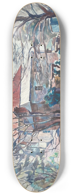 Maud Sherwood - Bare trees 8.25 inch art skate deck