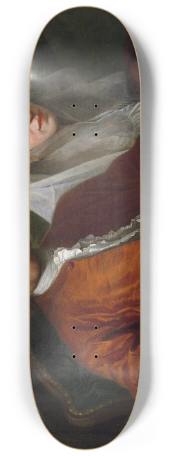 Antoine De Favray - Dr.Savatore Bernard with His Wife and Son 8.25 inch art skate deck