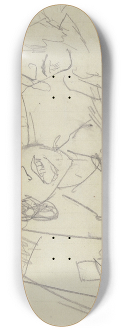 Max Beckmann - Oskar Leifers Worldview 8.25 inch art skate deck