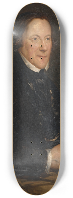 Antoine Joseph Wiertz - Constant van den Nest, Secretary of the Royal Academy of Fine Arts Antwerp 8.25 inch art skate deck