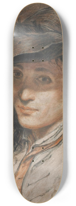 Antoine Lebel - Portrait dhomme au chapeau 8.25 inch art skate deck