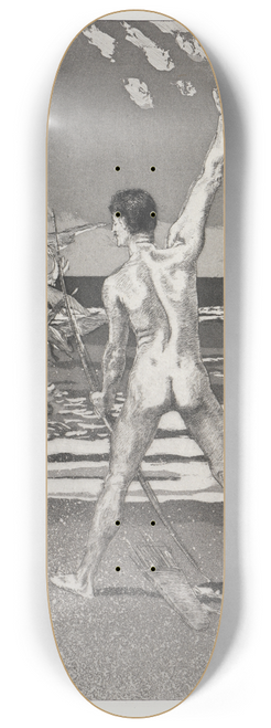 Max Klinger - Der Schuss (Zelt, Opus XIV, 1. Teil, Nr. 10) 8.25 inch art skate deck