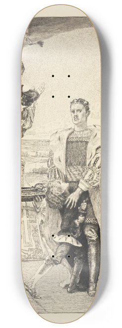 Max Klinger - Herrscher (Vom Tode, Zweiter Theil, Opus XI, Blatt 2) 8.25 inch art skate deck