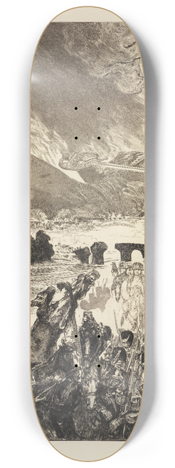 Max Klinger - Krieg (Vom Tode, Zweiter Theil, Opus XI, Blatt 5) 8.25 inch art skate deck