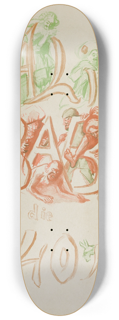 Max Slevogt - Ali Baba und die vierzig Rauber Pl.01 8.25 inch art skate deck