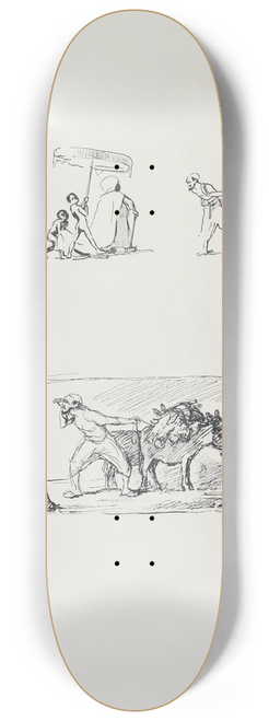 Max Slevogt - Ali Baba und die vierzig Rauber Pl.02 8.25 inch art skate deck