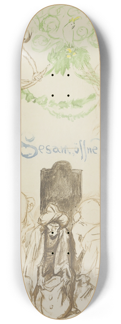 Max Slevogt - Ali Baba und die vierzig Rauber Pl.03 8.25 inch art skate deck