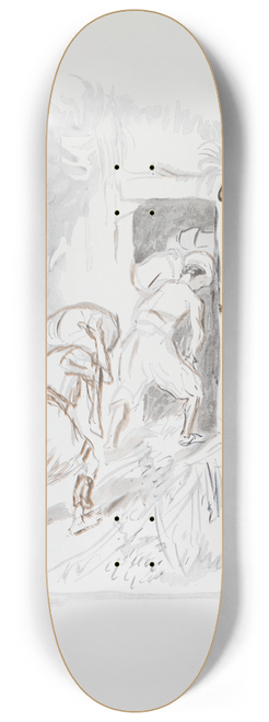Max Slevogt - Ali Baba und die vierzig Rauber Pl.06 8.25 inch art skate deck