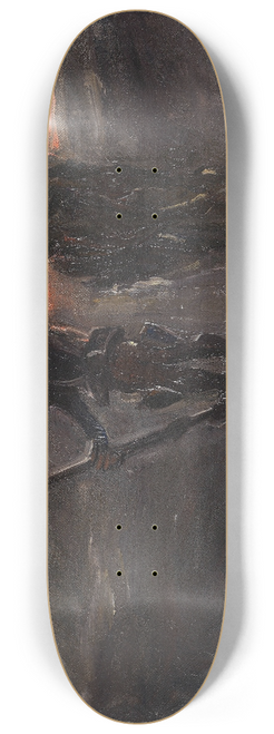 Max Slevogt - Don Quixote  Nachtwache (Don Quijote und Rosinante) 8.25 inch art skate deck