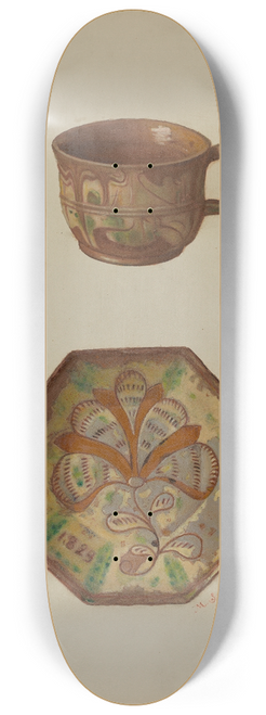Max Soltmann - Pa. German Cup and Saucer 8.25 inch art skate deck