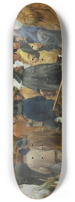 Michael Ancher - The Lifeboat is Taken through the Dunes 8.25 inch art skate deck