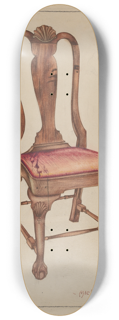 Michael Trekur - Walnut Side Chair 8.25 inch art skate deck