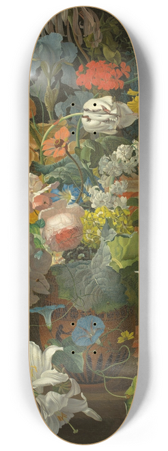 Michael Wentzel - Floral Still Life with View of the Castel Gandolfo 8.25 inch art skate deck