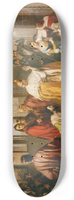 Michelangelo Grigoletti - Der Doge Francesco Foscari schickt seinen Sohn Giacomo in die Verbannung (I due Foscari) 8.25 inch art skate deck