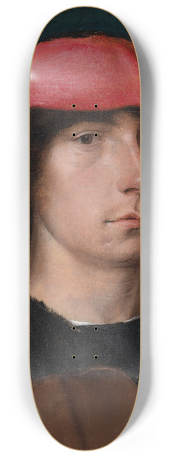 Michel Sittow - A Young Man In A Red Cap 8.25 inch art skate deck