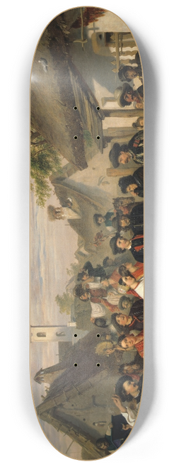 Mikls Barabs - The Arrival of the Bride 8.25 inch art skate deck
