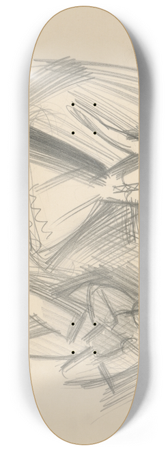 Mikul Galanda - Skicr s rznymi tdijnmi kresbami III 8.25 inch art skate deck