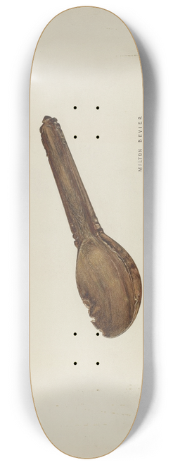 Milton Bevier - Childs Porridge Spoon 8.25 inch art skate deck