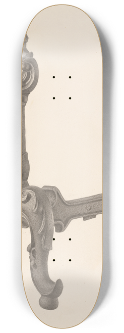 Milton Grubstein - Andiron (one of pair) 8.25 inch art skate deck
