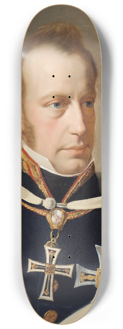 Anton Einsle - Archduke Anton Victor, portrait in uniform with the Grand Masters Cross of the Teutonic Order 8.25 inch art skate deck