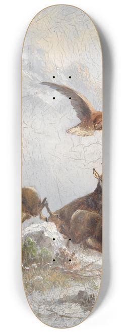 Moritz Mller - Gmsen von Adler verfolgt 8.25 inch art skate deck