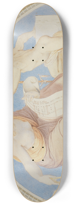 Moritz von Schwind - Allegorie der Mathematik 8.25 inch art skate deck