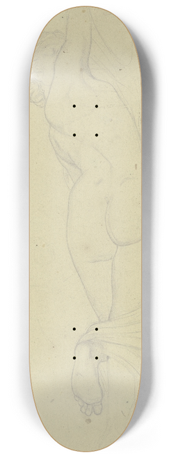 Moritz von Schwind - Schlafender Hermaphrodit (Hermaphroditus Borghese) 8.25 inch art skate deck