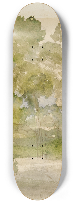 Narcisse-Virgile Diaz de La Pea - Sous bois 8.25 inch art skate deck