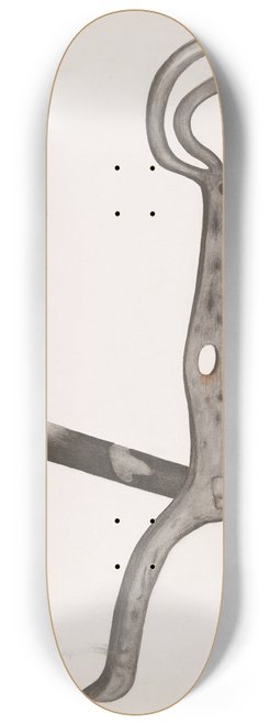 Natalie Simon - Wrought Iron Andiron 8.25 inch art skate deck