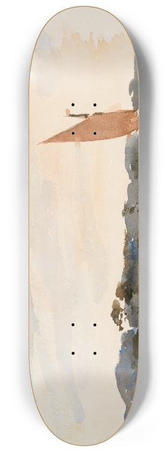 Nathaniel Hone the Younger - The Norfolk Broads, at Evening 8.25 inch art skate deck