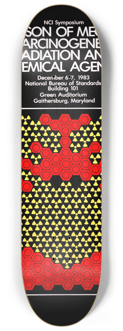 National Institutes of Health - Comparison of mechanisms of carcinogenesis by radiation and chemical agents 8.25 inch art skate deck