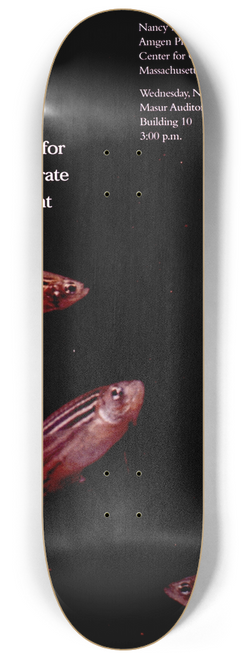 National Institutes of Health - Insertational mutagenesis in zebrafish nets genes for early vertebrate development 8.25 inch art skate deck