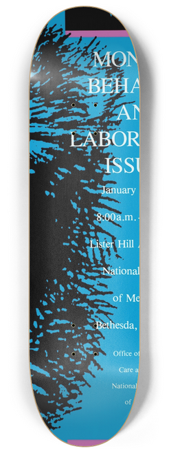 National Institutes of Health - Monkey behavior and laboratory issues 8.25 inch art skate deck