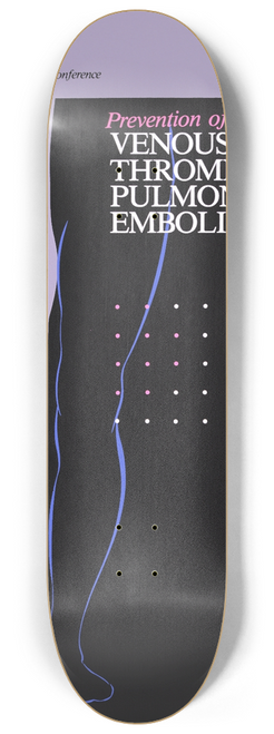 National Institutes of Health - Prevention of venous thrombosis and pulmonary embolism 8.25 inch art skate deck
