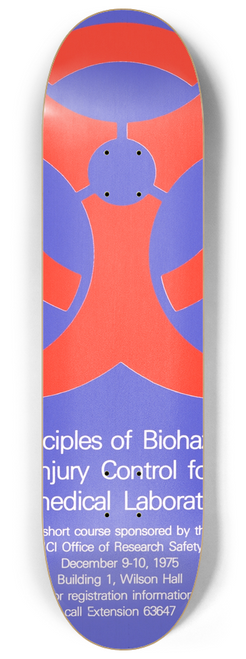 National Institutes of Health - Principles of biohazard and injury control for the biomedical laboratory 8.25 inch art skate deck