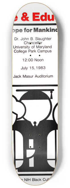 National Institutes of Health - Science and education; hope for mankind 8.25 inch art skate deck