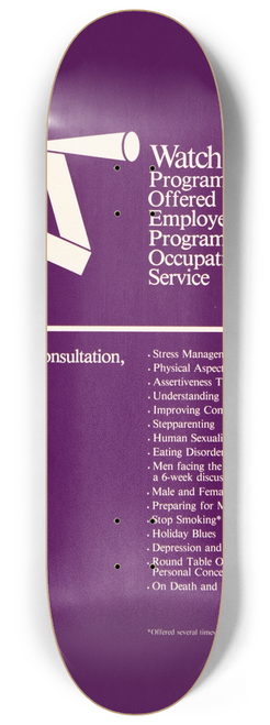 National Institutes of Health - Watch for programs to be offered by the Employee Assistance Program of the Occupational Medical Service 8.25 inch art skate deck