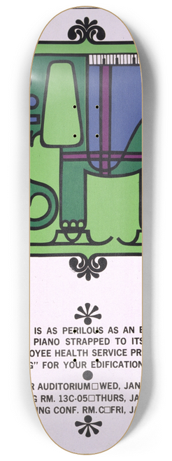 National Institutes of Health - Winter driving is as perilous as an elephant on ice skates with a piano strapped to its back 8.25 inch art skate deck
