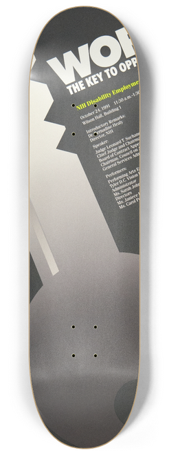 National Institutes of Health - Work; the key to opportunity 8.25 inch art skate deck