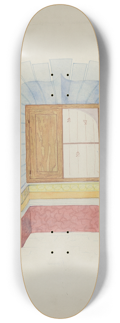 N.H. Yeckley - South Wall of Governors Room at Mission 8.25 inch art skate deck
