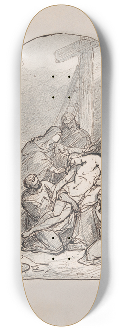 Nicaise De Keyser - Descent from the Cross 8.25 inch art skate deck